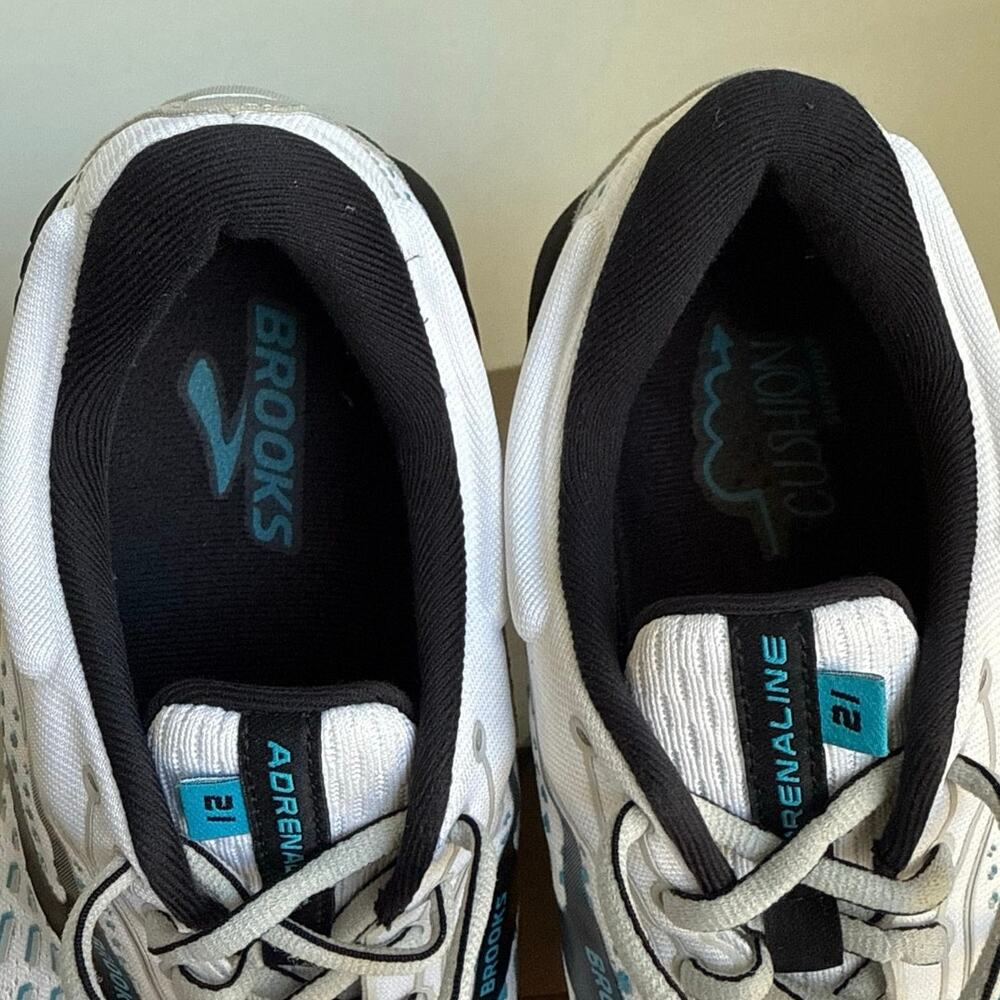 Brooks Adrenaline 21 Blue/White/Black Men Running Sneakers - SZ 11.5 - Picture 7 of 13